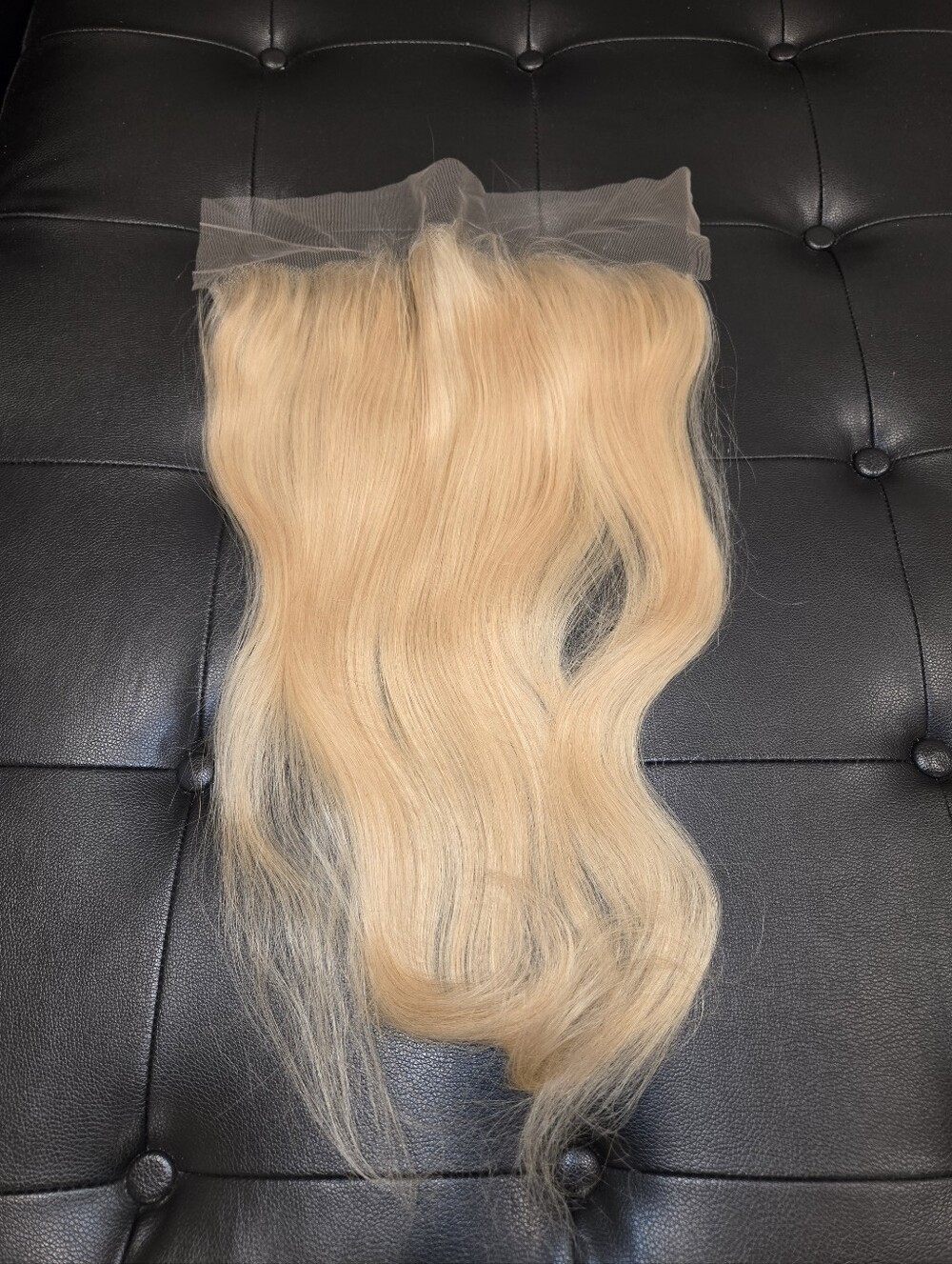 18" Raw Virgin Burmese Platinum Blonde Straight 13x4 HD Lace Frontal